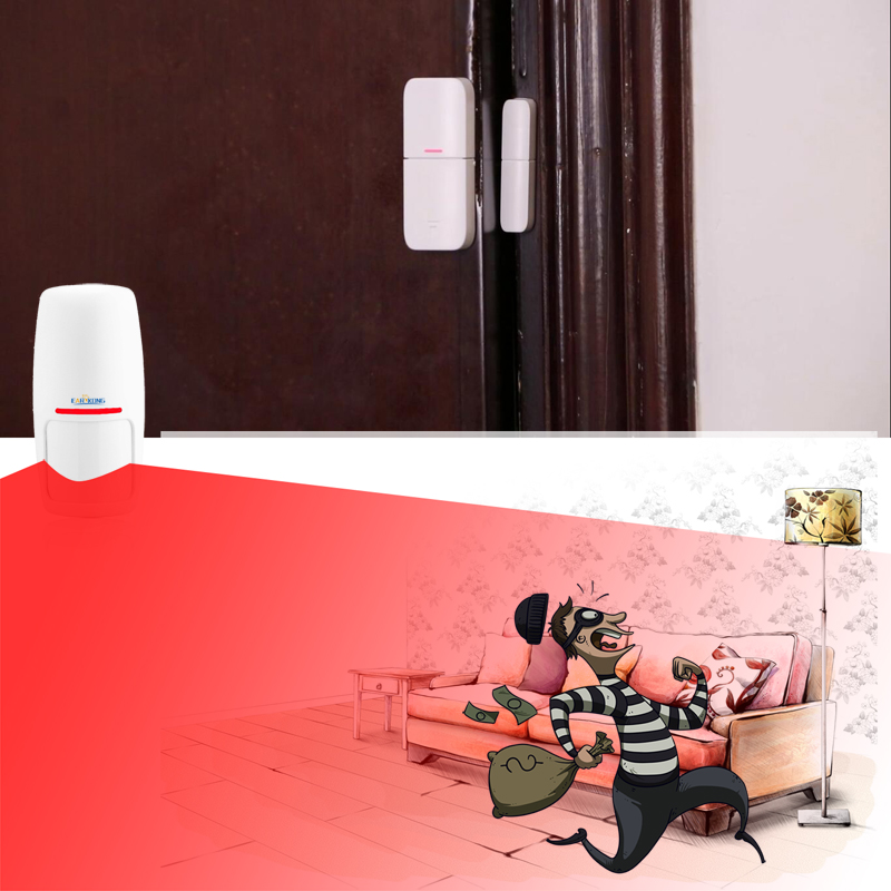 Tuya Smart WiFi Home Security Alarm System 433MHz Wireless Strobe Siren Alarm Compatible With Alexa Google Home IFTTT Tuya APP